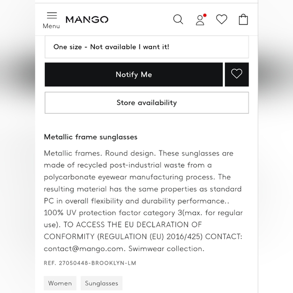 Metallic frame round sunglasses - Picture 3 of 6